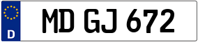 Trailer License Plate